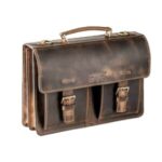 B&A valódi bőr férfi táska állítható vállpánttal rekeszekkel A/4-es iratok tárolására 38*26 cm