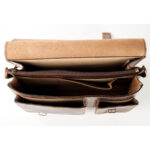 B&A kézzel készült valódi bőr asszimetrikus oldaltáska állítható vállpánttal belső rendezőkkel 40*27 cm - Image 6