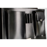 B&A elegáns fekete bőr kézzel készült aktatáska két rekesszel merevfogóval - Image 5