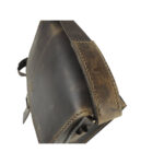 B&A férfi bőr oldaltáska állítható hosszúfogóval oldal és cipzáras zsebbel 28*26 cm - Image 7