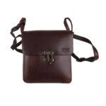 B&A bőr mini lengőzáras férfi oldaltáska állítható hosszúfogóval 14,5*17 cm