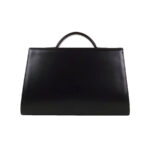 B&A fekete letisztult bőr női üzleti táska névjegykártya, toll, mobil és szemüveg tartóval 30*19 cm - Image 2