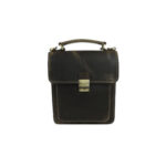 B&A valódi bőr oldaltáska állítóható hosszúfogóval két részre osztott belső résszel 21,5*25,5 cm - Image 6