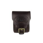 B&A álló fazonú bőr övtáska két belső résszel övre fűzhető hátrésszel 12*16*7 cm